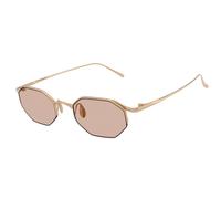 Giorgio Armani Uomo AR6171T 341173 Occhiali da sole Titanio Oro Marrone Squadrata Normale