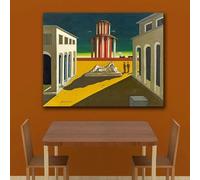Giorgio de chirico piazza ditalia 1964 Pintura en lienzo para sala de estar Decoración del hogar Pintura al óleo sobre lienzo Pintura de pared 50x70cm Sin marco