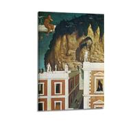 Giorgio De Chirico Works (Strange Travelers) Lienzo impreso de lujo para colgar en la pared, 30 x 45 cm