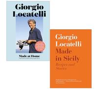 Giorgio locatelli made at home and made in sicily 2 books collection set