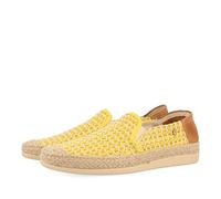GIOSEPPO Alpargatas LA Siesta Amarillas con Rayas DE Rafia Y ALGODÓN para Mujer Cuerdas