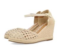 GIOSEPPO Alpargatas Off-White DE Piel Trenzada con CUÑA Alta DE Yute para Mujer SERIGNAN