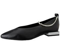 GIOSEPPO Altlinster Mary Jane - Zapatos Planos para Mujer, Negro y Blanco, 7 UK