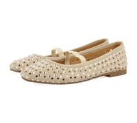 Gioseppo - Bailarina | Bailarina Ceremonia niña de Piel con Brillos y troquelados DEDHAM | Niña Talla 32 Beig