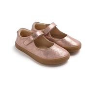 GIOSEPPO Bailarina Barefoot niña Color Oro Rosado de Piel. Sistema Topper.Cierre Ajustable.Garantiza pisada Natural. Plantilla extraíble.Suela Fina, Flexible y Ligera. Puntera Amplia. Drop Cero.