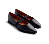 Gioseppo Bailarina de Piel Modelo Lonsdale Color Negro, Talla 36