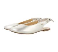 Gioseppo - Bailarina | Máximo Confort, Piso flexíble | Bailarina Ceremonia niña Destalonada de Piel Bagley| Niña Talla 36 Plata