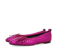 GIOSEPPO Bailarinas Color Fucsia de Piel Trenzada para Mujer tulbing