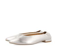 GIOSEPPO Bailarinas DE Piel Color Plata con Punta Fina Y TALÓN Fruncida para Mujer GUATAY