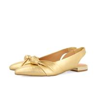 GIOSEPPO Bailarinas DESTALONADAS DE Piel Color Dorado con Detalle DE Nudo para Mujer IBALLE