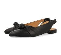 GIOSEPPO Bailarinas DESTALONADAS DE Piel Color Negro con Detalle DE Nudo para Mujer IBALLE