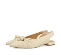 GIOSEPPO Bailarinas DESTALONADAS DE Piel Color Off-White con Detalle DE Nudo para Mujer IBALLE