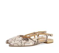 GIOSEPPO Bailarinas DESTALONADAS DE Punta Fina EN Piel con Print DE Serpiente Off-White para Mujer LASCARI
