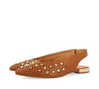GIOSEPPO Bailarinas DESTALONADAS EN Piel Color Cuero con Detalle DE TACHAS para Mujer DAKOVO