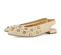 GIOSEPPO Bailarinas DESTALONADAS EN Piel Color Off-White con Detalle DE TACHAS para Mujer DAKOVO