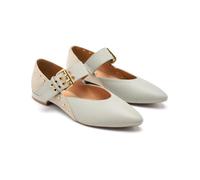 Gioseppo - Bailarinas| Gioseppo Bailarina de Piel Detalle Hebilla en el Empeine para Mujer Grantham| Bailarina Plana| Mujer Talla 38 Gris