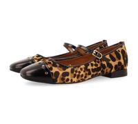 GIOSEPPO Bailarinas Merceditas Piel Estampado Leopardo SERED