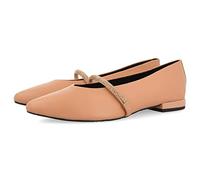 GIOSEPPO Bailarinas Nude de Piel con Detalle de Tira con Strass para Mujer lamlash