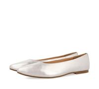 GIOSEPPO Bailarinas Off-White de Piel con Punta Fina para Mujer trebesing