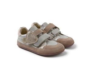 GIOSEPPO Barefoot,Modelo Renville Sneakers de Piel para niña .Cierre Ajustable .Respetando el Crecimiento Natural del pie .Piso Flexible y torsionable .Drop Cero .Plantilla extraíble