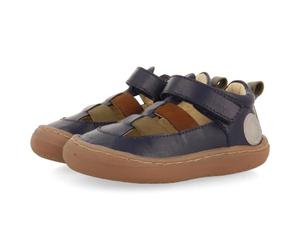 GIOSEPPO Barefoot Zapatos Primeros Pasos de Piel POREC Marino Talla 22