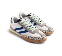 GIOSEPPO BISLIG - Zapatillas Deportivas con Estampado de Leopardo, Detalles de Color y Correa de Tobillo, Color Dálmata, Talla 38