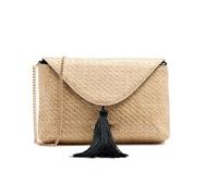 Gioseppo|Bolso estilo Bandolera de mujer SUMNER| Capazo con material natural de rafía forro interior poliéster| Cierre cremallera y bolsillo interior| Bolso bohemio uso diario y viajes