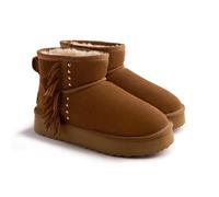 GIOSEPPO Bota australiana de piel Modelo GRASSTON color Cuero, talla 41