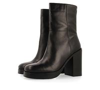 GIOSEPPO Bota Media en Piel Color Negro con tacón Ancho y Plataforma para Mujer andoya