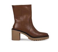 GIOSEPPO Botas de piel Off White con suela de pista y talón efecto crepé para mujer neidling, cuero, 40 EU