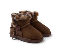 GIOSEPPO - Botas Invierno para Niña - LATHRUN - Tipo Australiana - detalle de pelo y estampado leopardo - protector agua y humedad - Forro pelo -Suela flexible - Talla 26