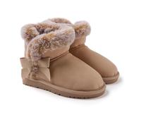 GIOSEPPO - Botas Invierno para Niña - LATHRUN - Tipo Australiana - monocolor y detalle de pelo al tono - protector agua y humedad - Forro pelo -Suela flexible - Talla 26