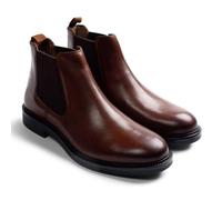 GIOSEPPO Botín hombre color Cuero estilo chelsea de piel. Cuentan con plantilla acolchada de espuma, extraíble y piso de TPR flexible.