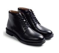 GIOSEPPO Botín hombre color Negro de piel estilo clásico y elegante. Cierre cordones. Cuentan con plantilla acolchada de espuma, extraíble y piso de TPR flexible.