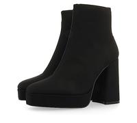 GIOSEPPO Botín Negro de tacón Ancho y Plataforma para Mujer turenki