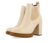 GIOSEPPO Botines beige estilo chelsea con plataforma y tacón para mujer TINDOUF