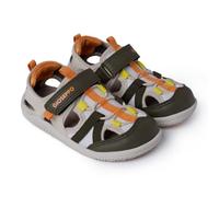 GIOSEPPO Calabar - Sandalias Tipo Cangrejeras para Niño con Rejilla, Acentos de Color y Cierre Ajustable, Suela Flexible y Antideslizante, Puntera Amplia, Color Beige, Talla 35