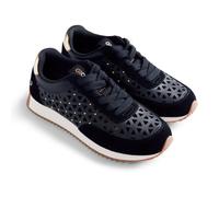 GIOSEPPO CASEVILLE - Zapatillas con Calado, Tachas y Piezas en Acabado Serraje, Detalle Metalizado en el Talón, Plantilla Acolchada, Suela de TPR, Color Negro, Talla 36