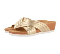 GIOSEPPO Chanclas con CUÑA Y Tiras Doradas para Mujer BREAGE