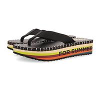 GIOSEPPO Chanclas Negras con Tira y Piso Ligero para Mujer verton