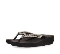 GIOSEPPO Chanclas Negras DE CUÑA para Mujer MEZZAGO