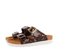 GIOSEPPO Chanclas Tipo Bio en Carey Rosa y Negro con Hebillas para Mujer jayapura