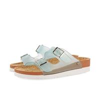 GIOSEPPO Chanclas Turquesa Transparente Tipo Bio con Hebillas para Mujer acalaca