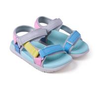 GIOSEPPO ELDAMA - Sandalias Californianas para Niña con Contrastes de Color, Cierre Ajustable en el Empeine y Talón, Comodidad y Ligereza, Color Gris, Talla 30