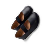 Gioseppo MALAKISI - Bailarinas de Piel para Mujer, Diseño Minimalista, Suela Flexible de TPR, Puntera Amplia, Color Negro, Talla 37