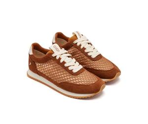 Gioseppo, Modelo 92243, Zapatillas Estilo Casual para Mujer de Piel y Textil Rejilla al Tono, Sistema de Mejora de la pisada GIO Memory Effect, Forro Transpirable Reciclado y Suela de eva Ligera