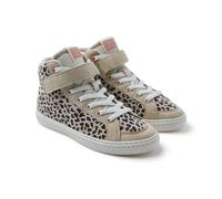 GIOSEPPO, Modelo KILKENY,Zapatillas Abotinadas de Pana con Estampado Animal y Acentos de Color. Cuentan con Cierres Ajustables y Plantilla Acolchada.