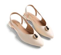 GIOSEPPO MUHURU, Zapatos Planos Mary Jane Mujer, Off-White, 38 EU