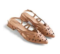 Gioseppo ROTHBURY - Sandalias de Tacón con Tiras para Mujer, Estilo Salón Destalonado, Punta Afilada y Cierre Ajustable, Eleganciay Confort, Color Camel, Talla 39