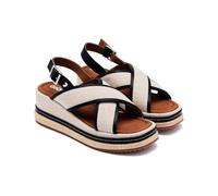 GIOSEPPO| Sandalia con cuña BELLINGHAM| Cuña de 6,5 cm | Sandalia Plataforma cierre hebilla Mujer||Negro|Talla 41